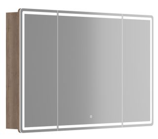 Зеркальный шкаф с LED подсветкой Sancos Mirror MI120EG 119см дуб галифакс натуральный